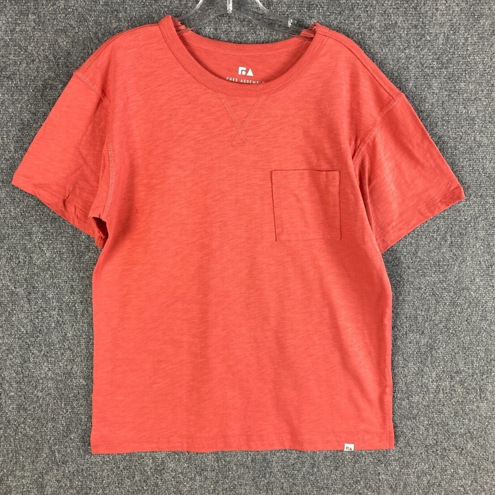 Free‎ Assembly T-Shirt Boys XXL 18 Short Sleeve 100% Cotton Crew Neck